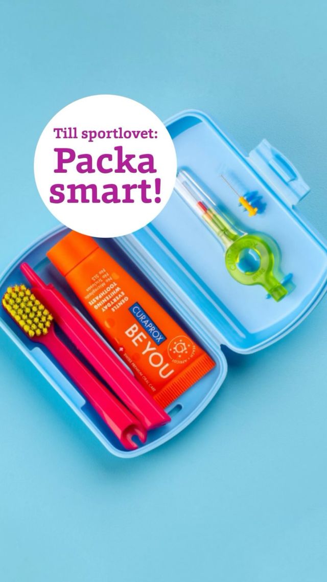 Sportlovsveckorna närmar sig! ❄️Vi har ett rese-kit från Curaprox för 85 kr som har allt: tandborste, mellanrumsborste och tandkräm - packat & klart! I olika glada färger. Ha ett härligt sportlov oavsett om du är på resande fot eller inte.